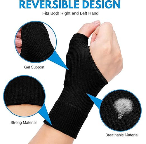 Gel Thumb & Wrist Support Brace – Relief for Tenosynovitis, Carpal Tunnel & Arthritis