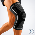 Venaflow knee compression sleeve providing targeted compression, joint support, and stability to help relieve knee pain, reduce swelling, and improve comfort during sports, exercise, and everyday activities.